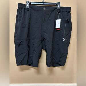 BaLeaf Cargo Shorts Mens XL Black UPF 50+ Elastic Waist Pockets Outdoor NWT